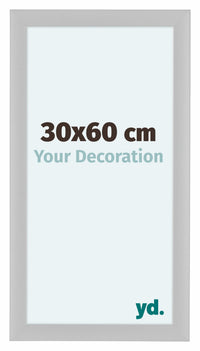 Como MDF Cornice 30x60cm Bianco Opaco Davanti Dimensione | Yourdecoration.it
