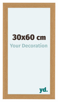 Como MDF Cornice 30x60cm Faggio Davanti Dimensione | Yourdecoration.it