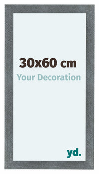 Como MDF Cornice 30x60cm Ferro Spazzato Davanti Dimensione | Yourdecoration.it