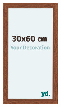 Como MDF Cornice 30x60cm Noce Davanti Dimensione | Yourdecoration.it
