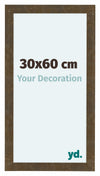 Como MDF Cornice 30x60cm Oro Antico Davanti Dimensione | Yourdecoration.it