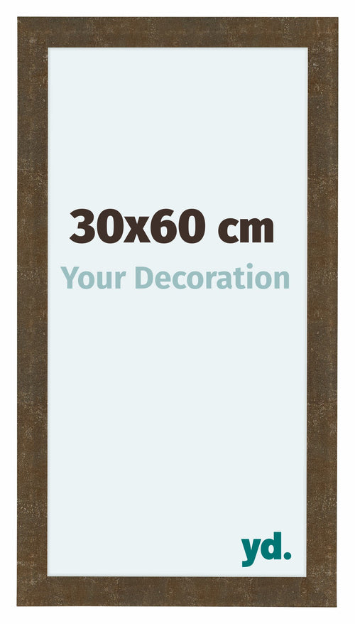 Como MDF Cornice 30x60cm Oro Antico Davanti Dimensione | Yourdecoration.it