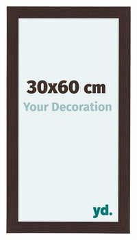 Como MDF Cornice 30x60cm Quercia Scura Davanti Dimensione | Yourdecoration.it