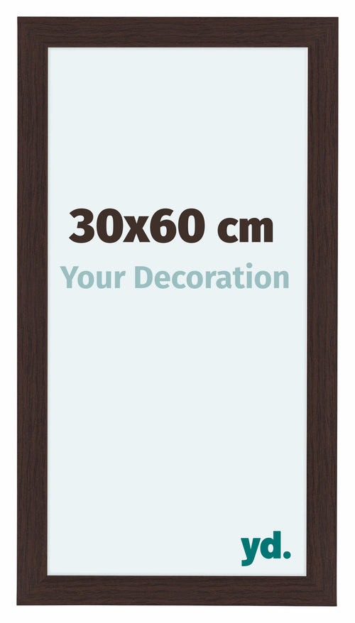 Como MDF Cornice 30x60cm Quercia Scura Davanti Dimensione | Yourdecoration.it