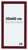 Como MDF Cornice 30x60cm Vino Rosso Spazzato Davanti Dimensione | Yourdecoration.it