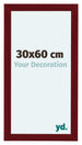 Como MDF Cornice 30x60cm Vino Rosso Spazzato Davanti Dimensione | Yourdecoration.it