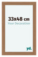 Como MDF Cornice 33x48cm Noce Chiaro Davanti Dimensione | Yourdecoration.it