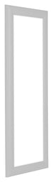 Como MDF Cornice 33x98cm Bianco Lucente Davanti Obliquo | Yourdecoration.it