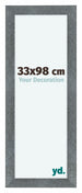 Como MDF Cornice 33x98cm Ferro Spazzato Davanti Dimensione | Yourdecoration.it