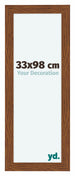 Como MDF Cornice 33x98cm Quercia Rustico Davanti Dimensione | Yourdecoration.it