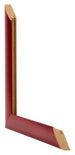 Como MDF Cornice 33x98cm Vino Rosso Spazzato Intersezione | Yourdecoration.it