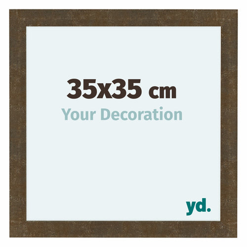 Como MDF Cornice 35x35cm Oro Antico Davanti Dimensione | Yourdecoration.it