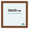 Como MDF Cornice 35x35cm Quercia Rustico Davanti Dimensione | Yourdecoration.it
