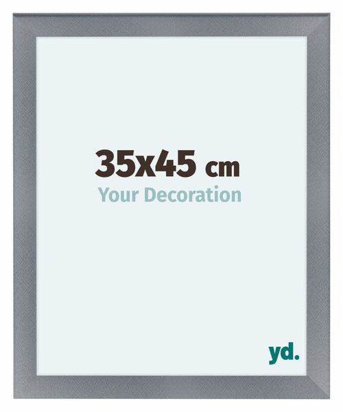 Como MDF Cornice 35x45cm Alluminio Spazzolato Davanti Dimensione | Yourdecoration.it