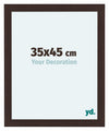 Como MDF Cornice 35x45cm Quercia Scura Davanti Dimensione | Yourdecoration.it
