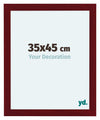 Como MDF Cornice 35x45cm Vino Rosso Spazzato Davanti Dimensione | Yourdecoration.it