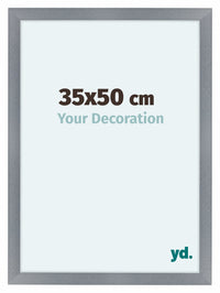 Como MDF Cornice 35x50cm Alluminio Spazzolato Davanti Dimensione | Yourdecoration.it