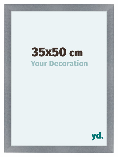 Como MDF Cornice 35x50cm Alluminio Spazzolato Davanti Dimensione | Yourdecoration.it