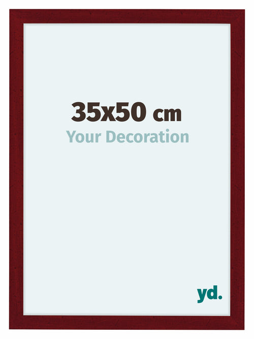 Como MDF Cornice 35x50cm Vino Rosso Spazzato Davanti Dimensione | Yourdecoration.it