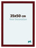 Como MDF Cornice 35x50cm Vino Rosso Spazzato Davanti Dimensione | Yourdecoration.it