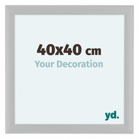 Como MDF Cornice 40x40cm Bianco Opaco Davanti Dimensione | Yourdecoration.it
