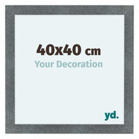 Como MDF Cornice 40x40cm Ferro Spazzato Davanti Dimensione | Yourdecoration.it