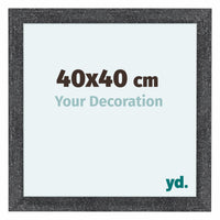 Como MDF Cornice 40x40cm Grigio Spazzato Davanti Dimensione | Yourdecoration.it