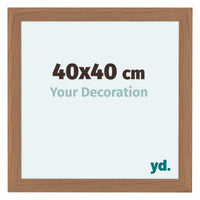 Como MDF Cornice 40x40cm Noce Chiaro Davanti Dimensione | Yourdecoration.it