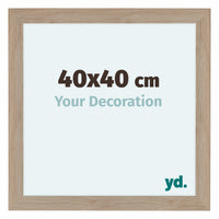 Como MDF Cornice 40x40cm Quercia Chiaro Davanti Dimensione | Yourdecoration.it