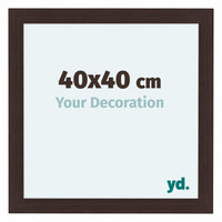 Como MDF Cornice 40x40cm Quercia Scura Davanti Dimensione | Yourdecoration.it