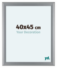 Como MDF Cornice 40x45cm Argento Opaco Davanti Dimensione | Yourdecoration.it
