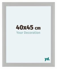 Como MDF Cornice 40x45cm Bianco Grana Di Legno Davanti Dimensione | Yourdecoration.it