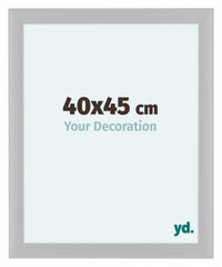 Como MDF Cornice 40x45cm Bianco Opaco Davanti Dimensione | Yourdecoration.it