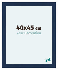 Como MDF Cornice 40x45cm Blu Scuro Spazzato Davanti Dimensione | Yourdecoration.it