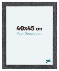 Como MDF Cornice 40x45cm Grigio Spazzato Davanti Dimensione | Yourdecoration.it