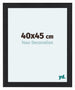 Como MDF Cornice 40x45cm Nero Grana Di Legno Davanti Dimensione | Yourdecoration.it