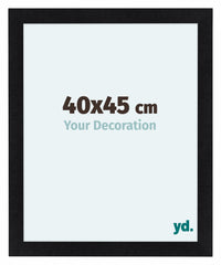 Como MDF Cornice 40x45cm Nero Opaco Davanti Dimensione | Yourdecoration.it