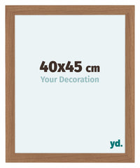 Como MDF Cornice 40x45cm Noce Chiaro Davanti Dimensione | Yourdecoration.it