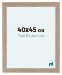 Como MDF Cornice 40x45cm Quercia Chiaro Davanti Dimensione | Yourdecoration.it