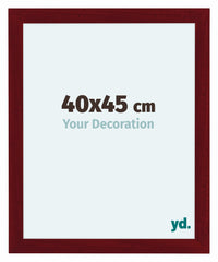 Como MDF Cornice 40x45cm Vino Rosso Spazzato Davanti Dimensione | Yourdecoration.it