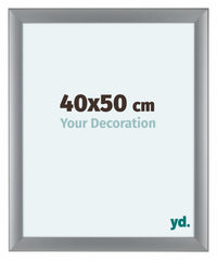 Como MDF Cornice 40x50cm Argento Opaco Davanti Dimensione | Yourdecoration.it