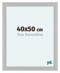 Como MDF Cornice 40x50cm Bianco Grana Di Legno Davanti Dimensione | Yourdecoration.it