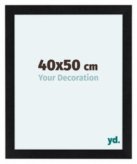 Como MDF Cornice 40x50cm Nero Opaco Davanti Dimensione | Yourdecoration.it