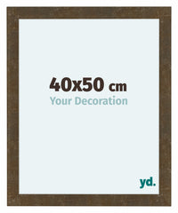Como MDF Cornice 40x50cm Oro Antico Davanti Dimensione | Yourdecoration.it