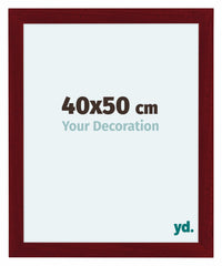 Como MDF Cornice 40x50cm Vino Rosso Spazzato Davanti Dimensione | Yourdecoration.it