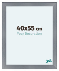 Como MDF Cornice 40x55cm Alluminio Spazzolato Davanti Dimensione | Yourdecoration.it