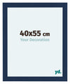 Como MDF Cornice 40x55cm Blu Scuro Spazzato Davanti Dimensione | Yourdecoration.it