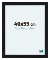 Como MDF Cornice 40x55cm Nero Opaco Davanti Dimensione | Yourdecoration.it