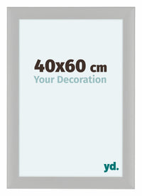 Como MDF Cornice 40x60cm Bianco Grana Di Legno Davanti Dimensione | Yourdecoration.it