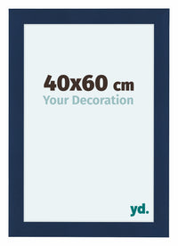 Como MDF Cornice 40x60cm Blu Scuro Spazzato Davanti Dimensione | Yourdecoration.it